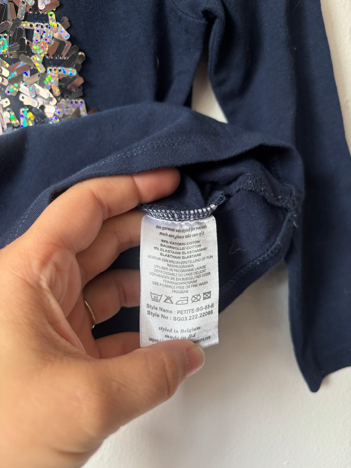 Marineblauwe longsleeve | Someone | 98