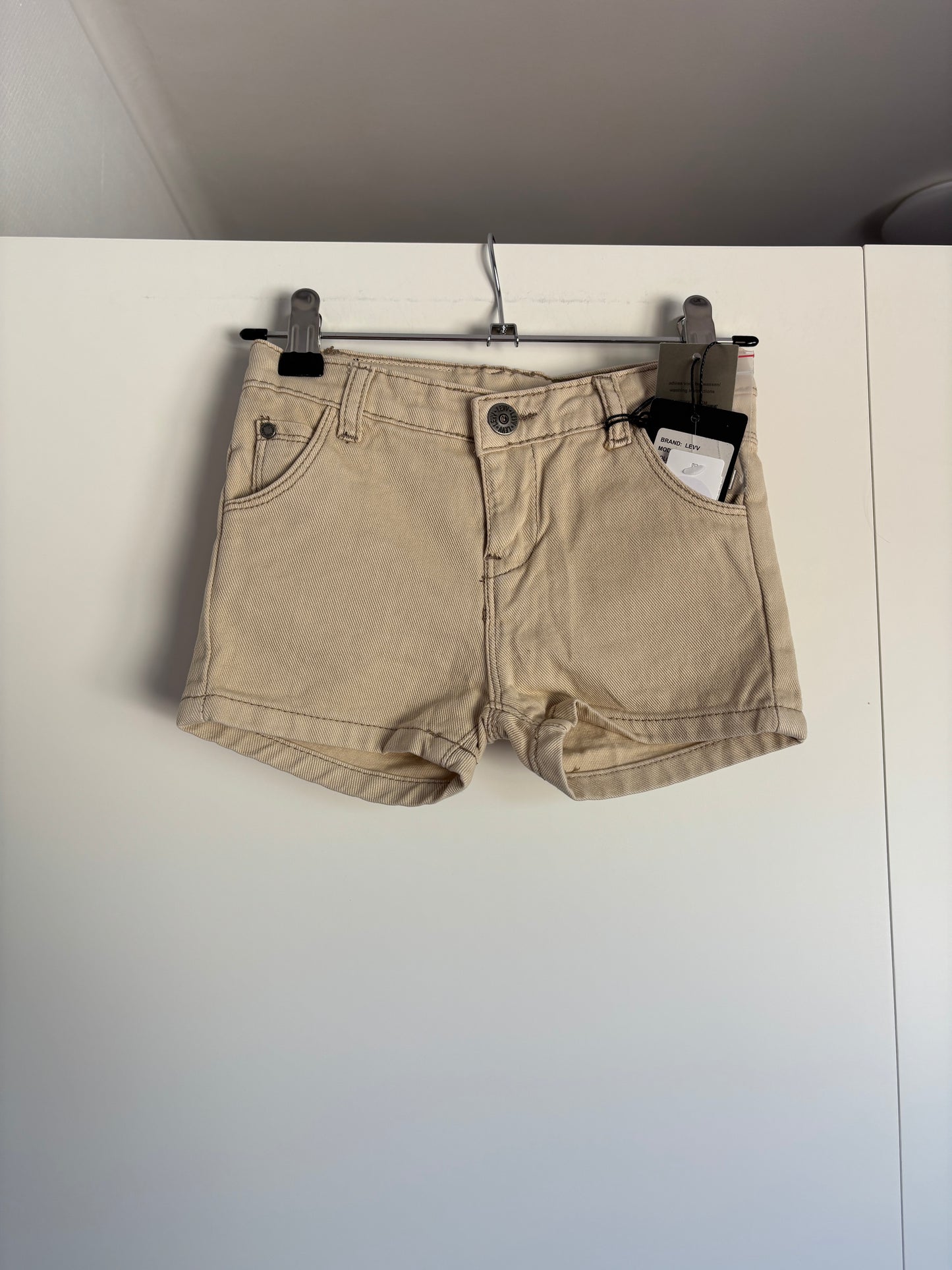 Beige jeansshort