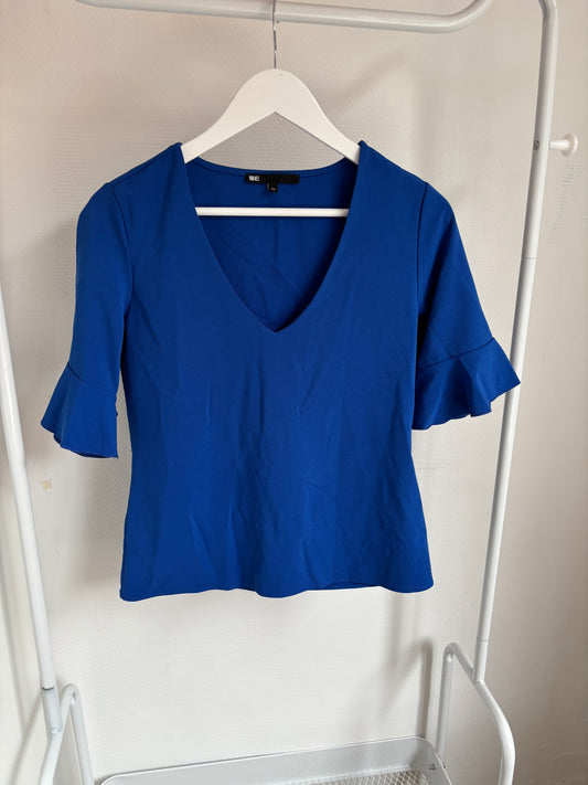 Blauwe blouse