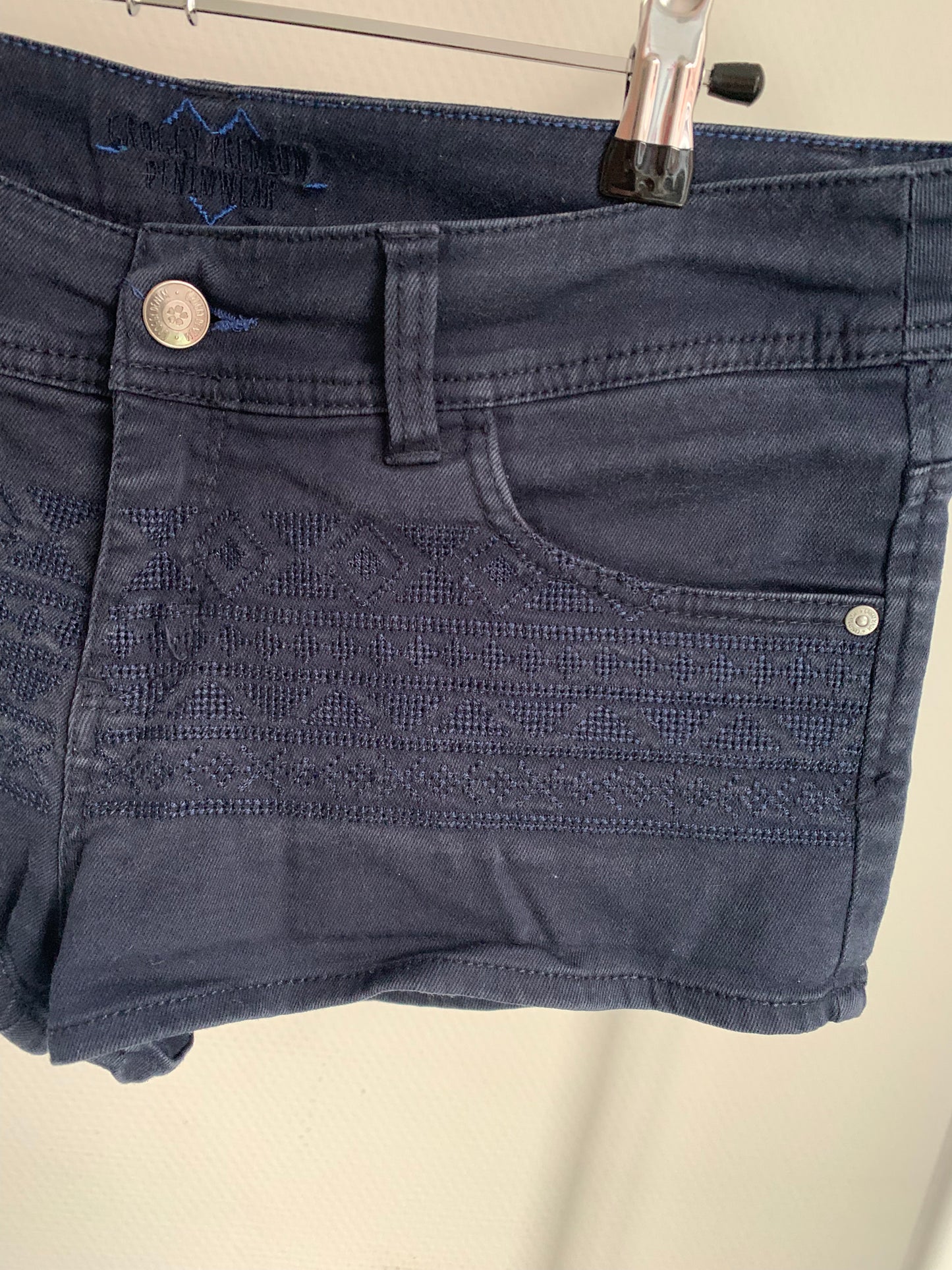 Marineblauw shortje