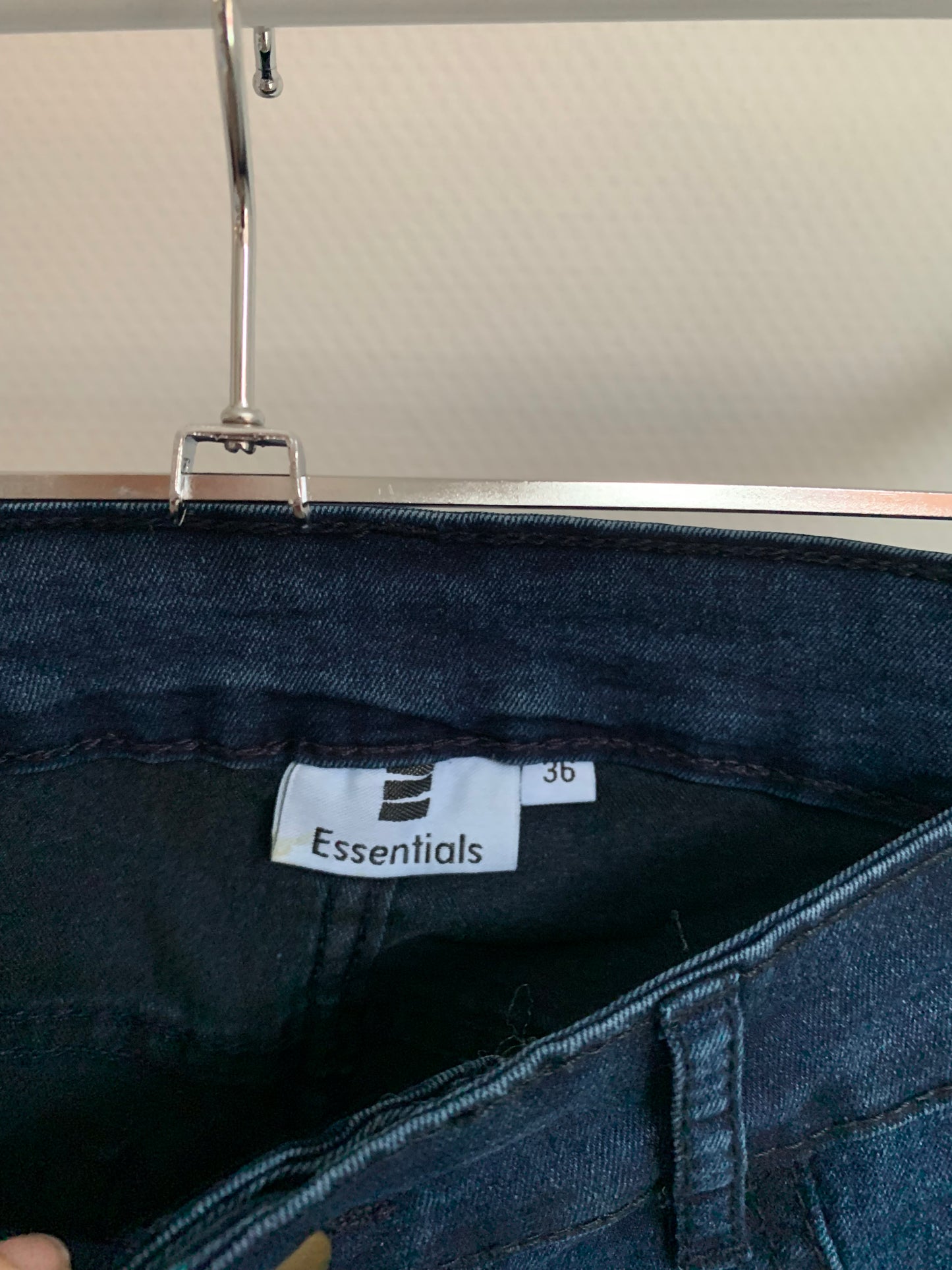 Donkerblauwe jeansbroek