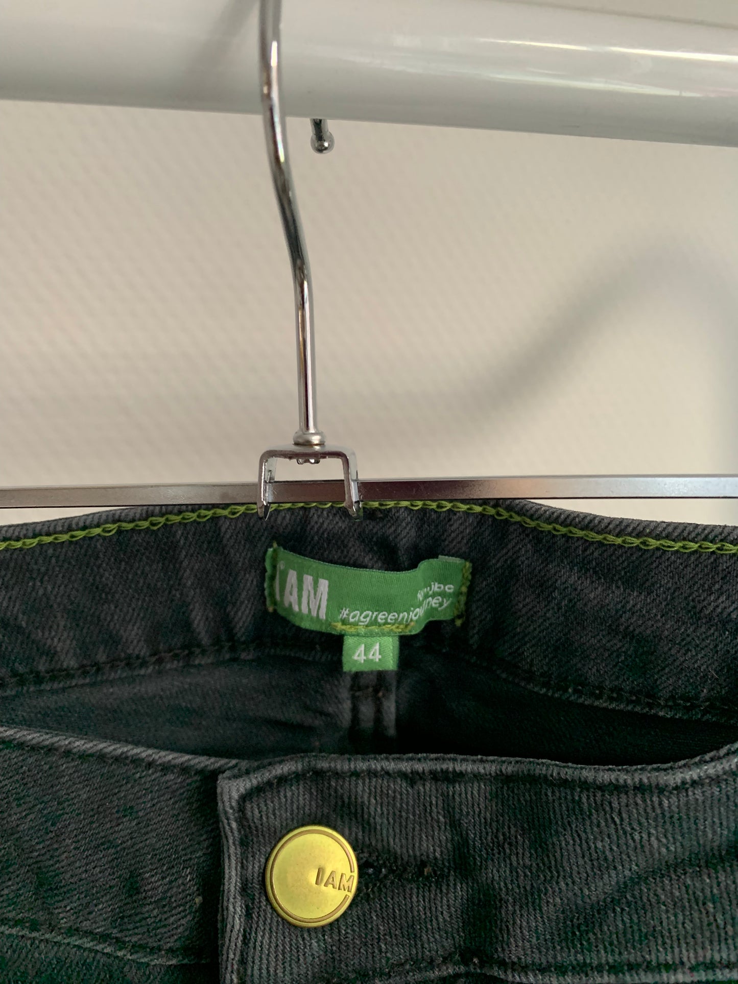 Donkergrijze jeansbroek