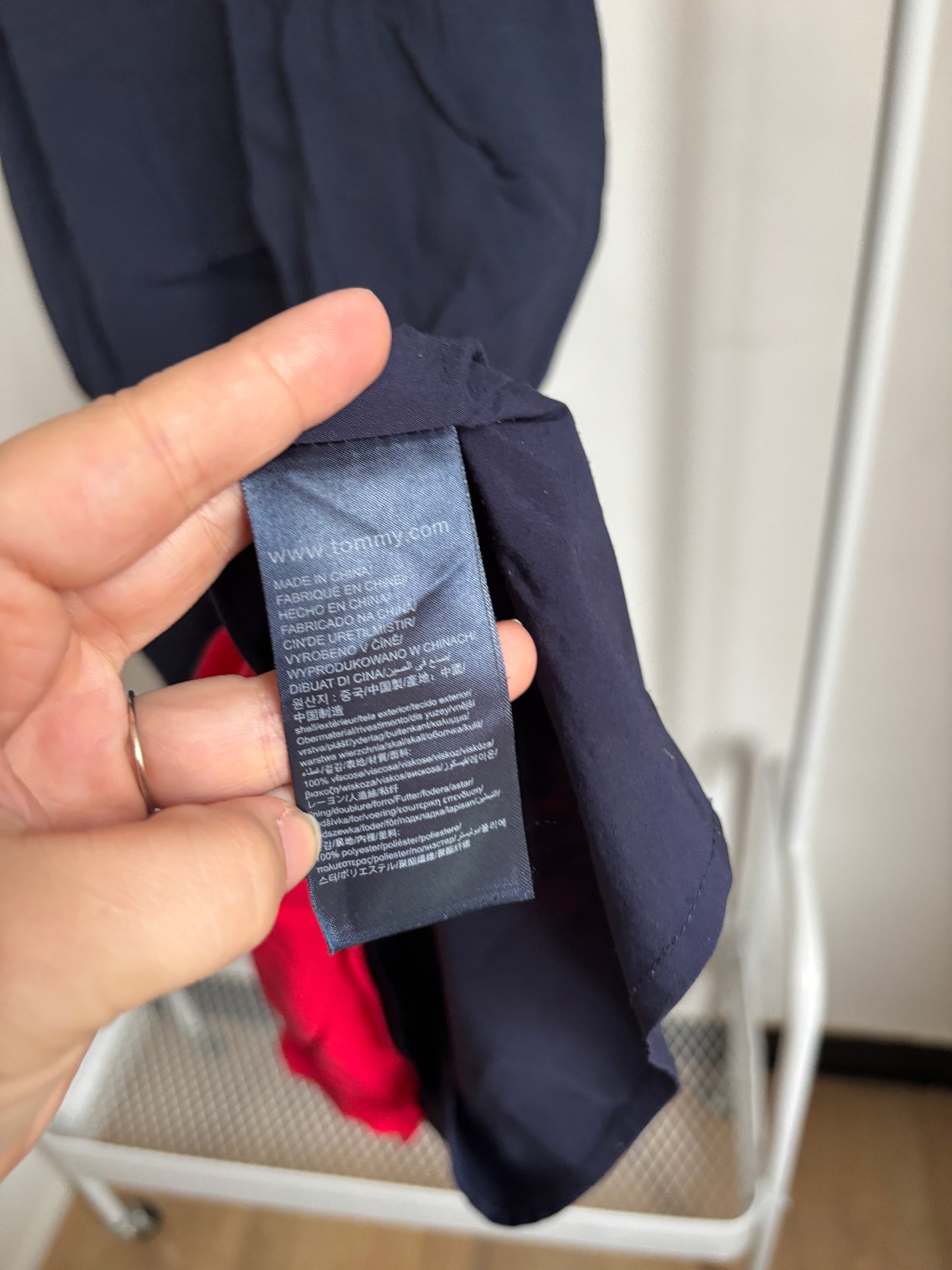 Marineblauwe mouwloze jurk