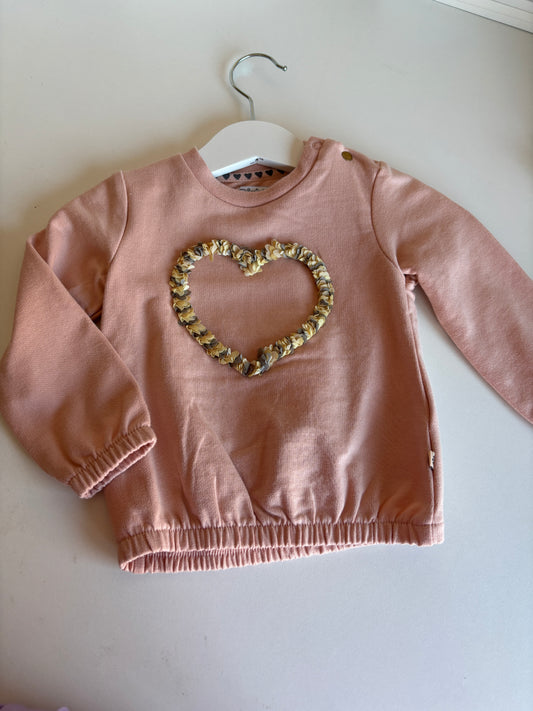 Roze sweater met hartje