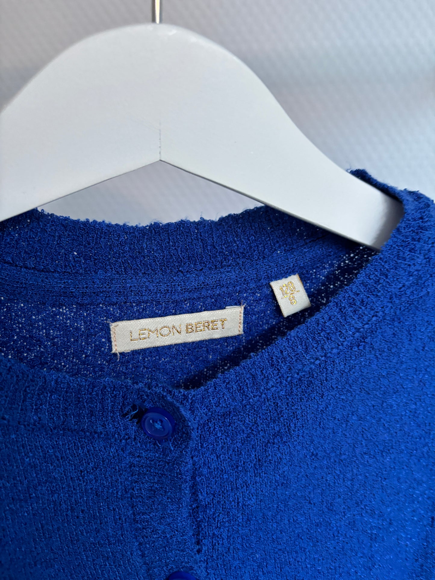 Blauwe cardigan