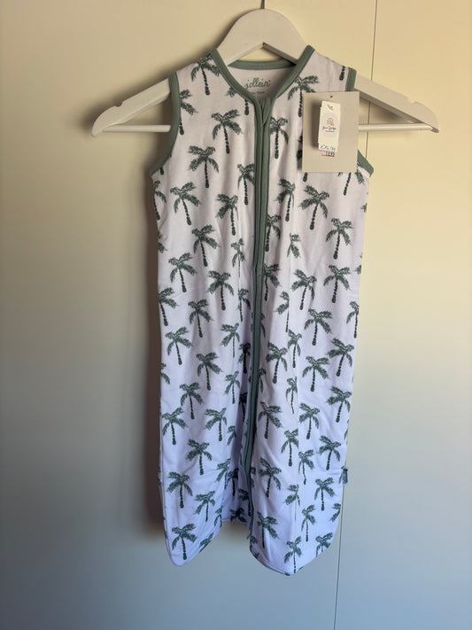 Witte slaapzak met palmboompjes