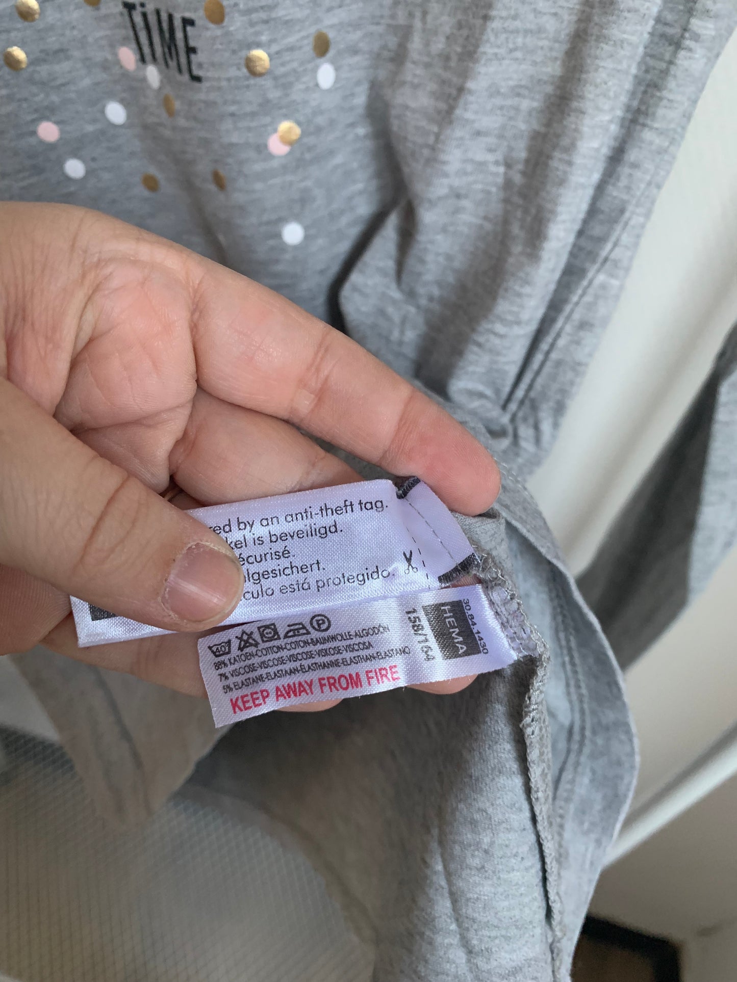 Lichtgrijze longsleeve