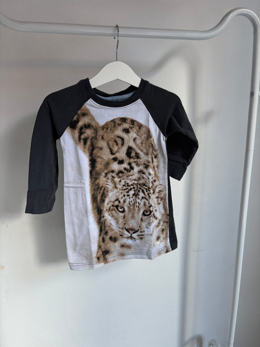 Grijs jurkje met panter