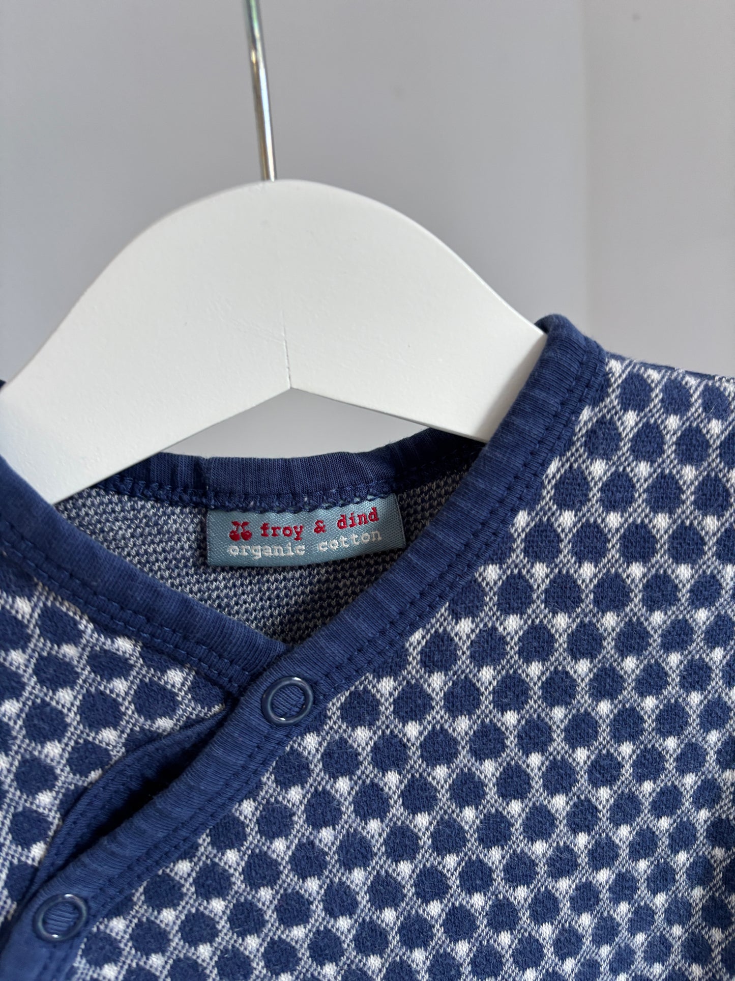 Marineblauw boxpakje