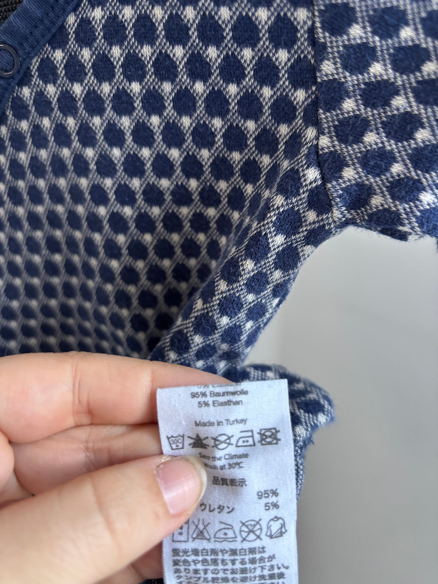 Marineblauw boxpakje