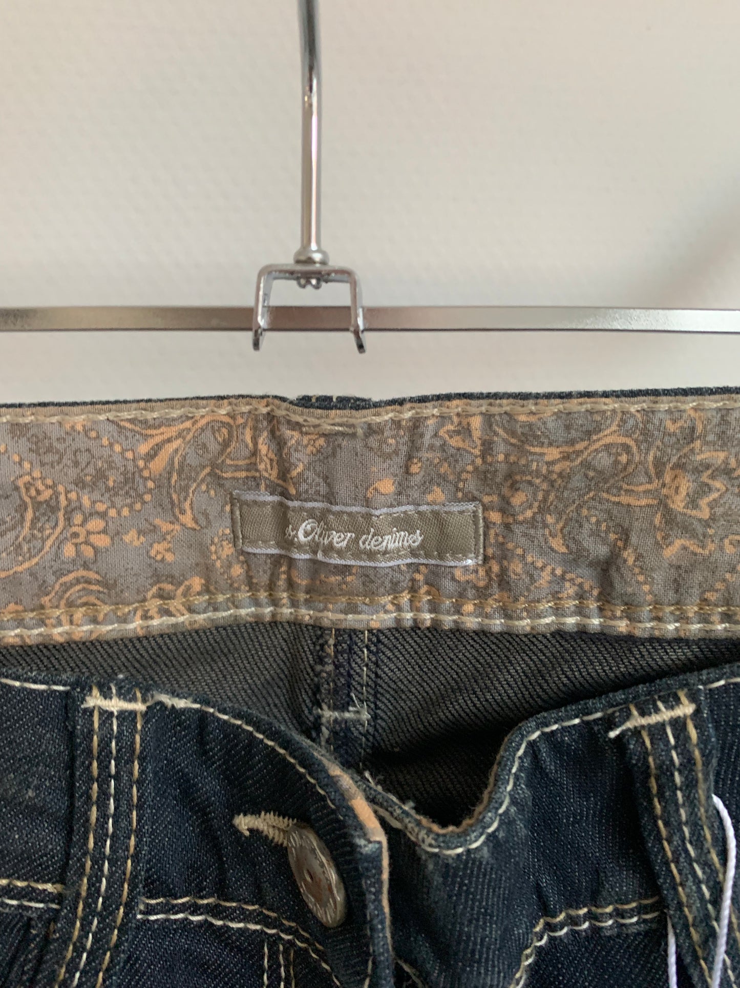 Donkerblauwe jeansbroek