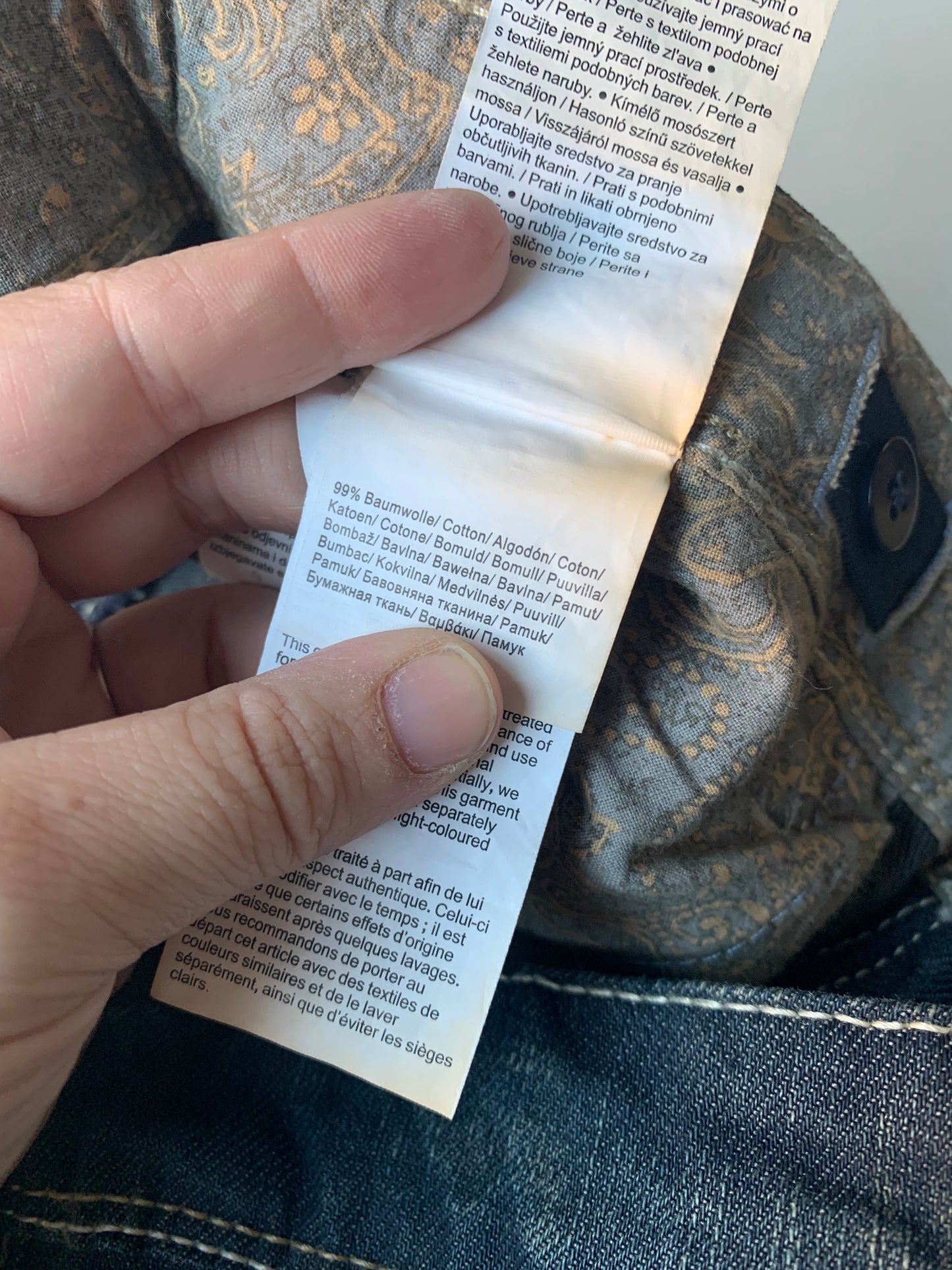 Donkerblauwe jeansbroek