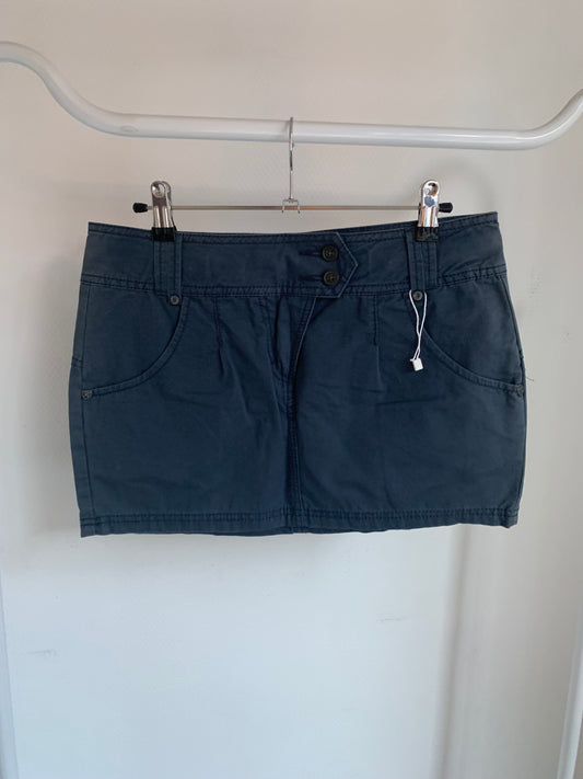 Marineblauwe minirok