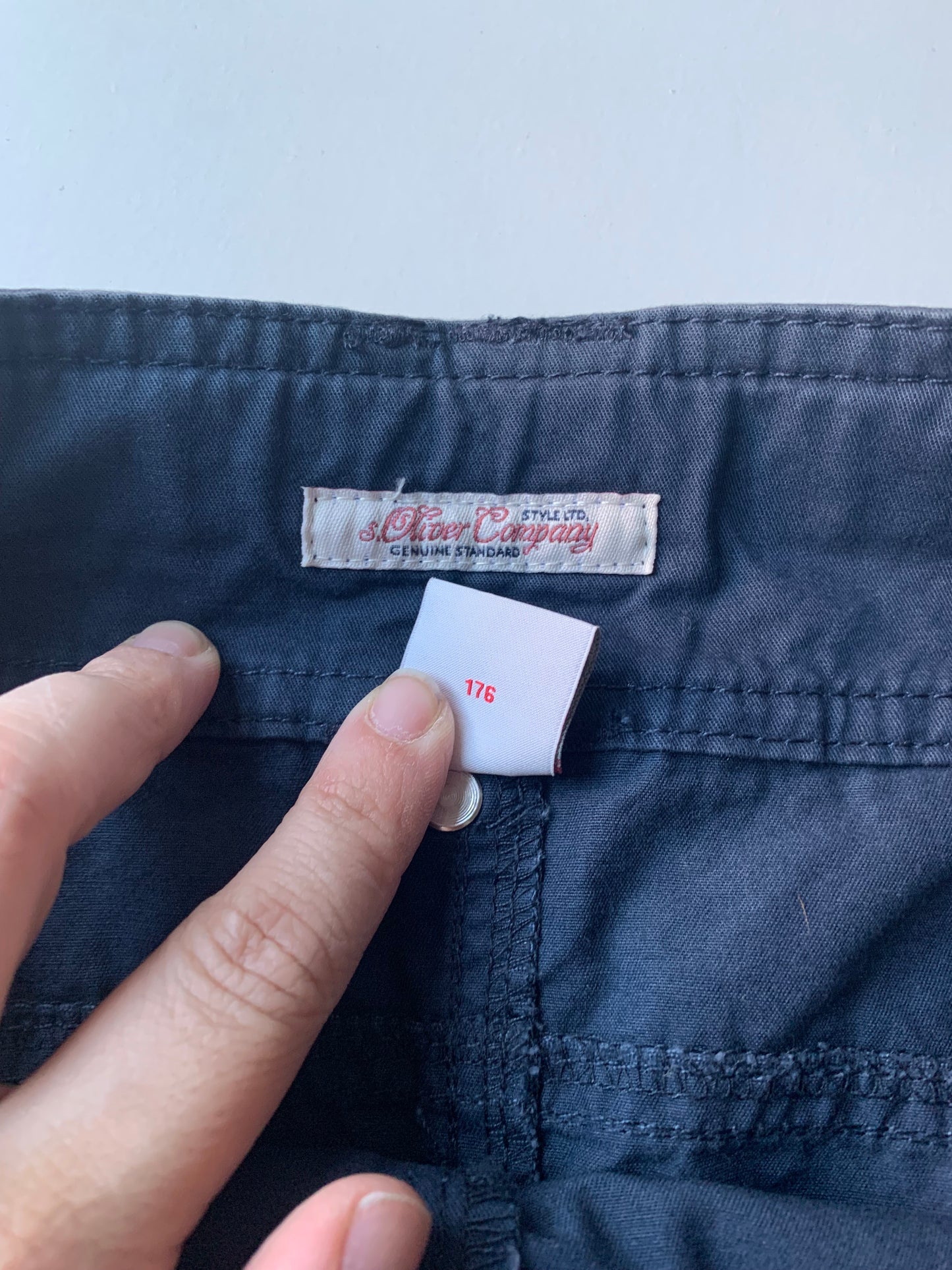 Marineblauwe minirok