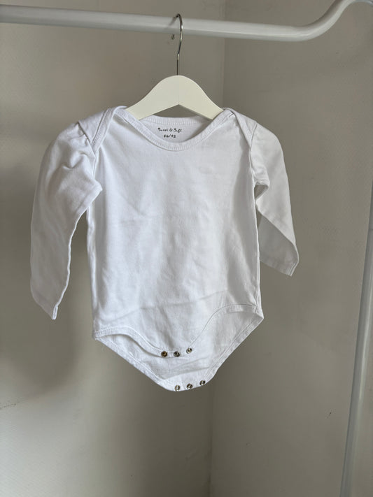 Witte romper met lange mouwen