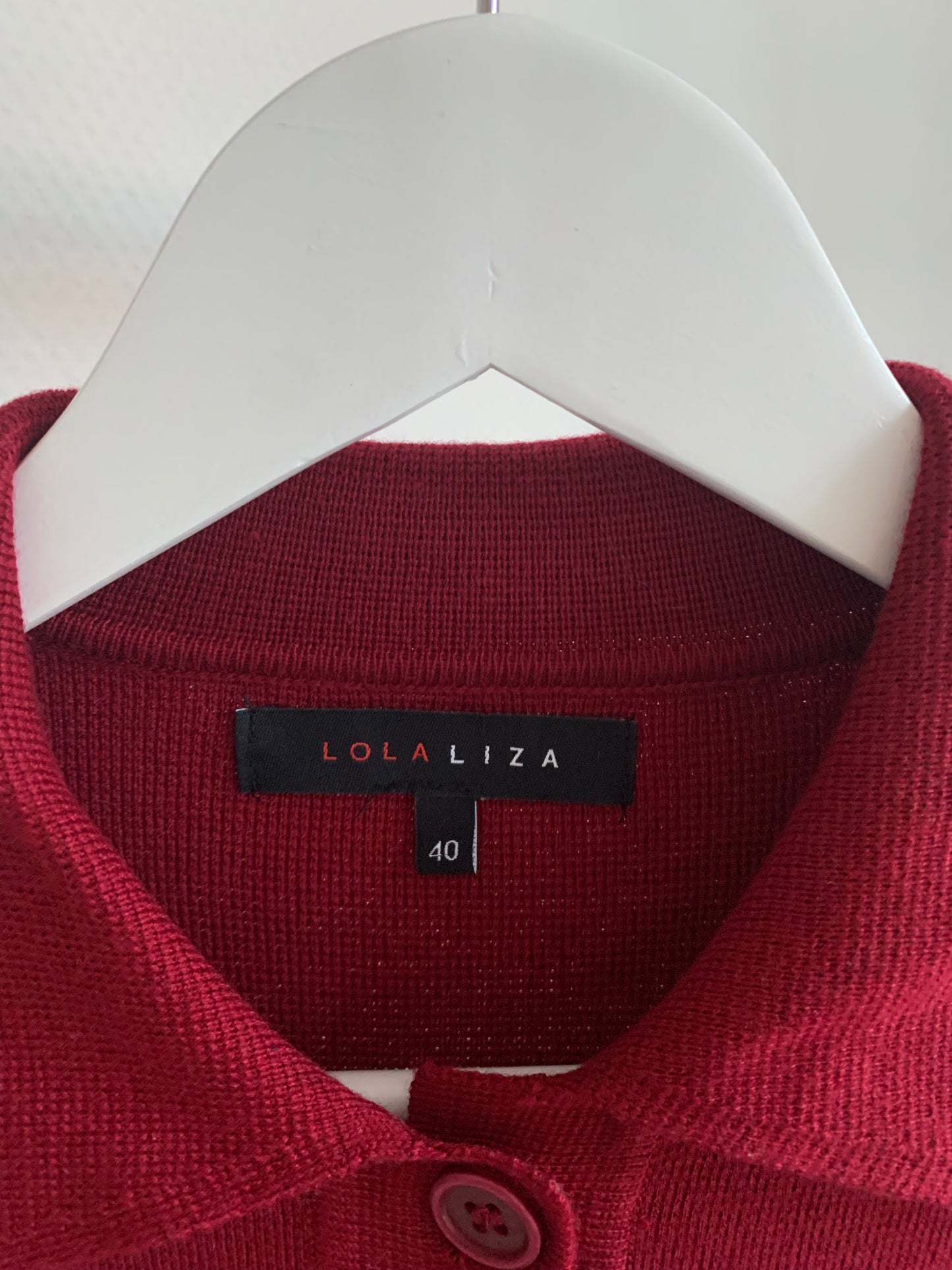 Wijnrode cardigan/blazer