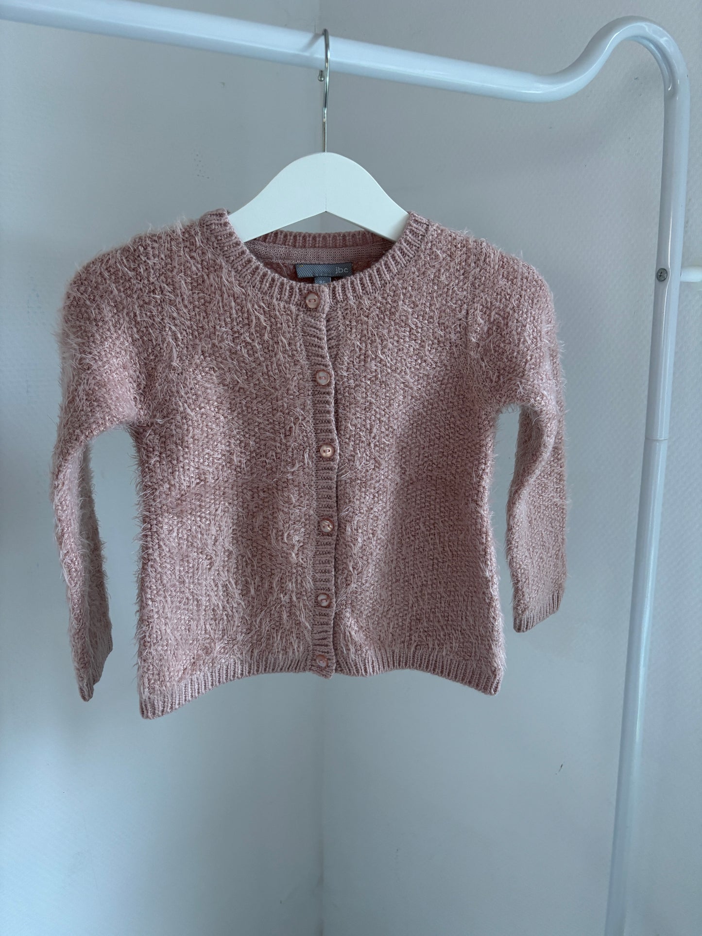 Roze zachte cardigan