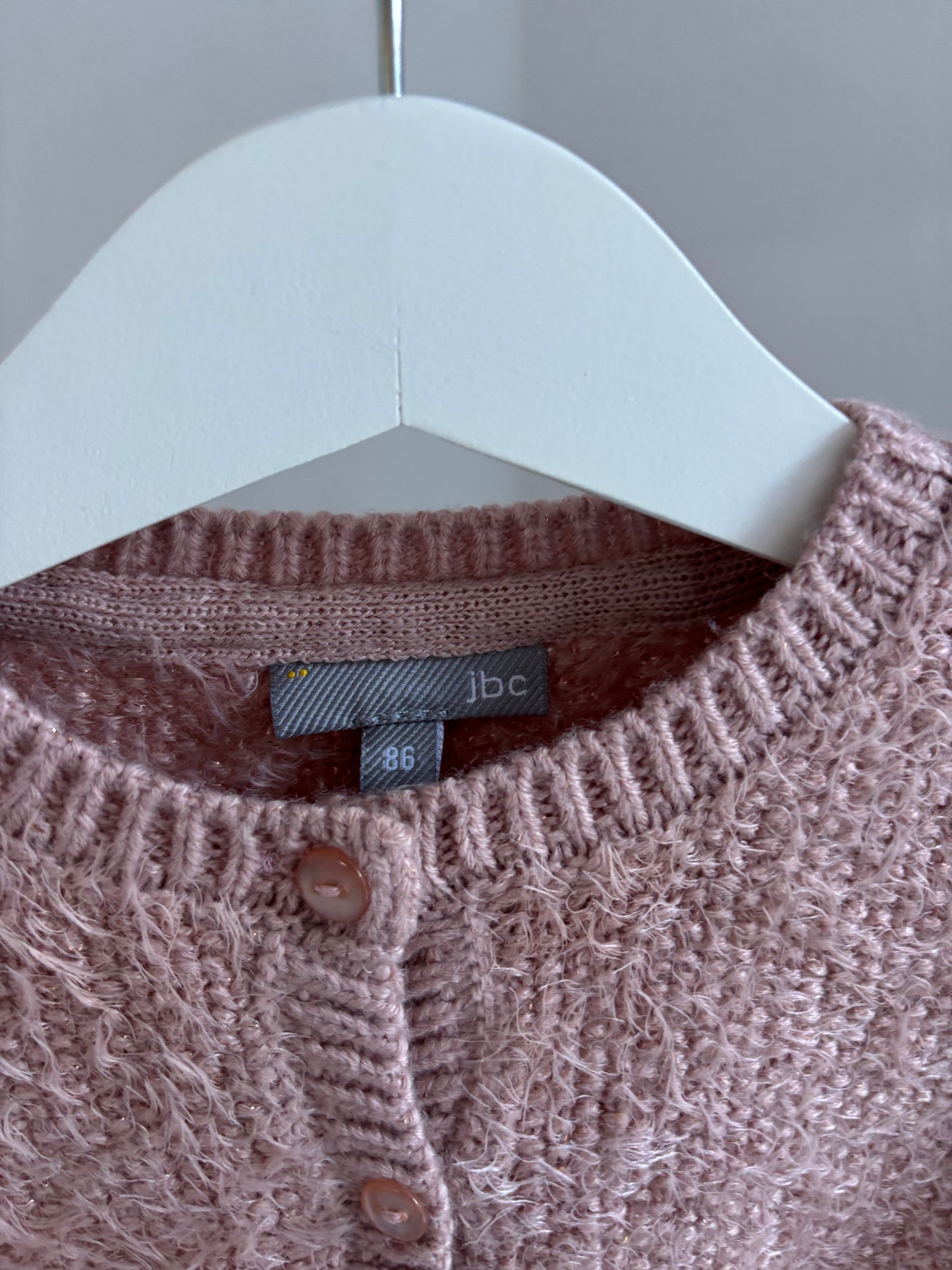 Roze zachte cardigan