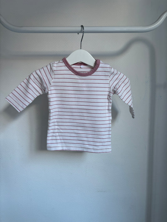 Witte gestreepte longsleeve