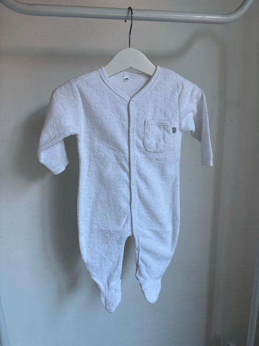 Witte eendelige winterpyjama