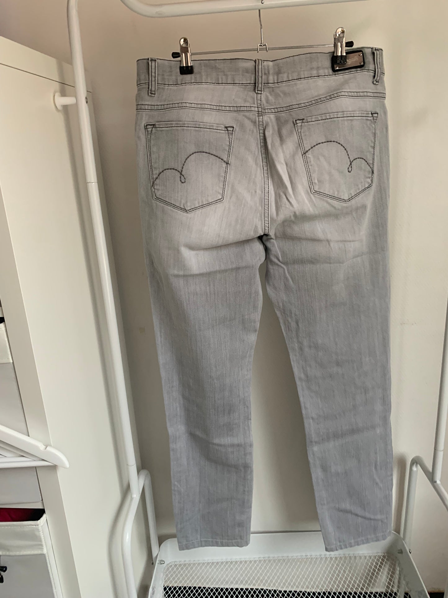 Grijze jeansbroek