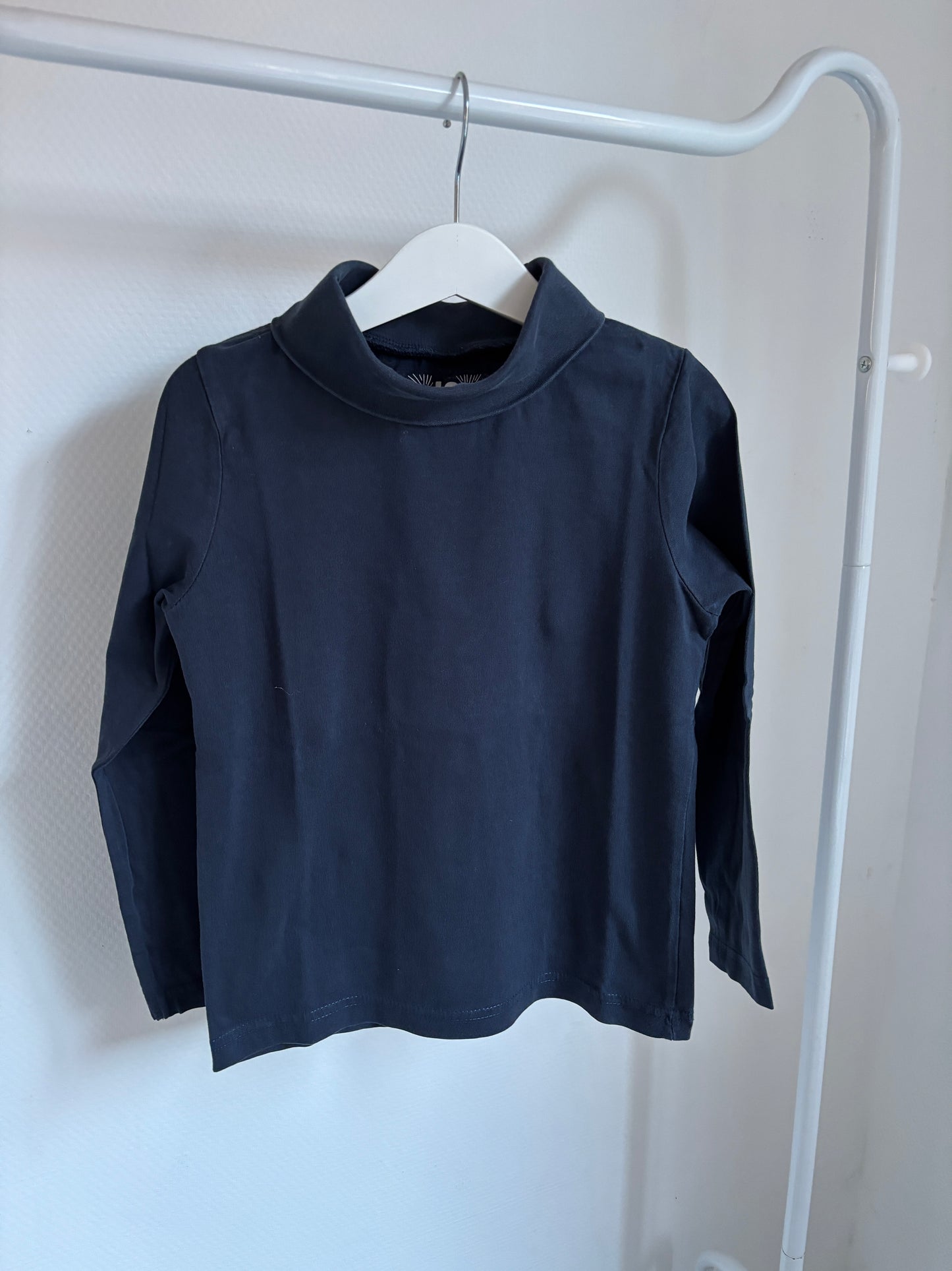 Zwarte longsleeve met rolkraag