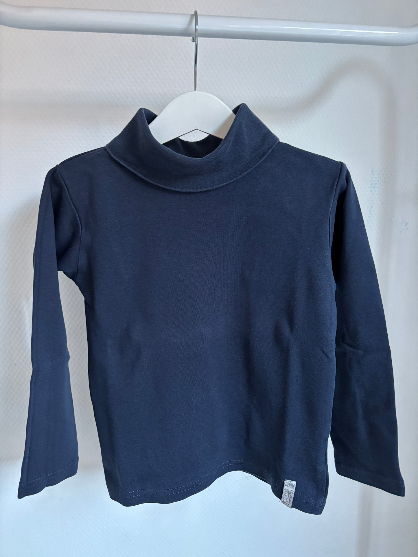 Zwarte longsleeve met rolkraag