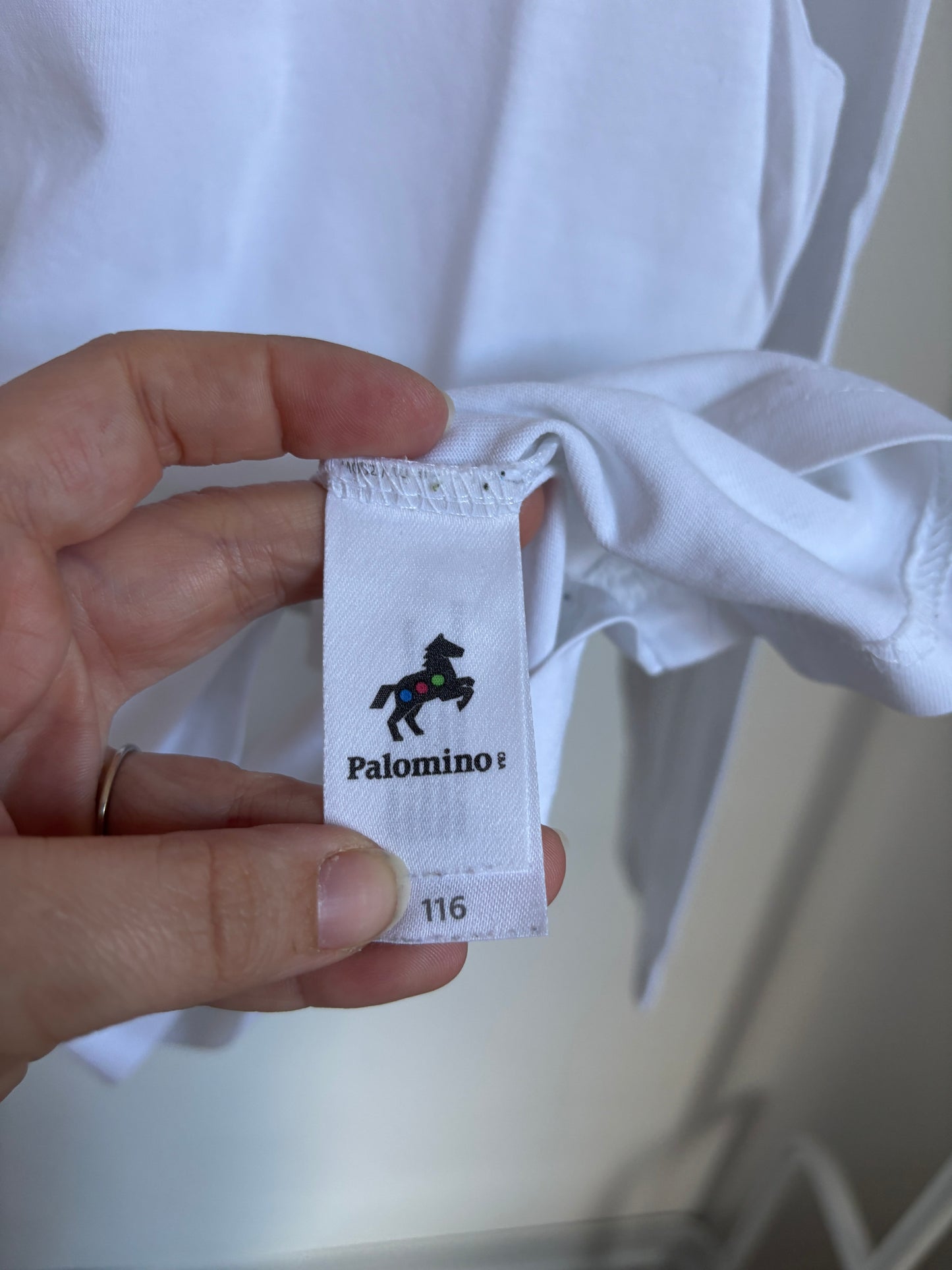 Witte longsleeve met rolkraag