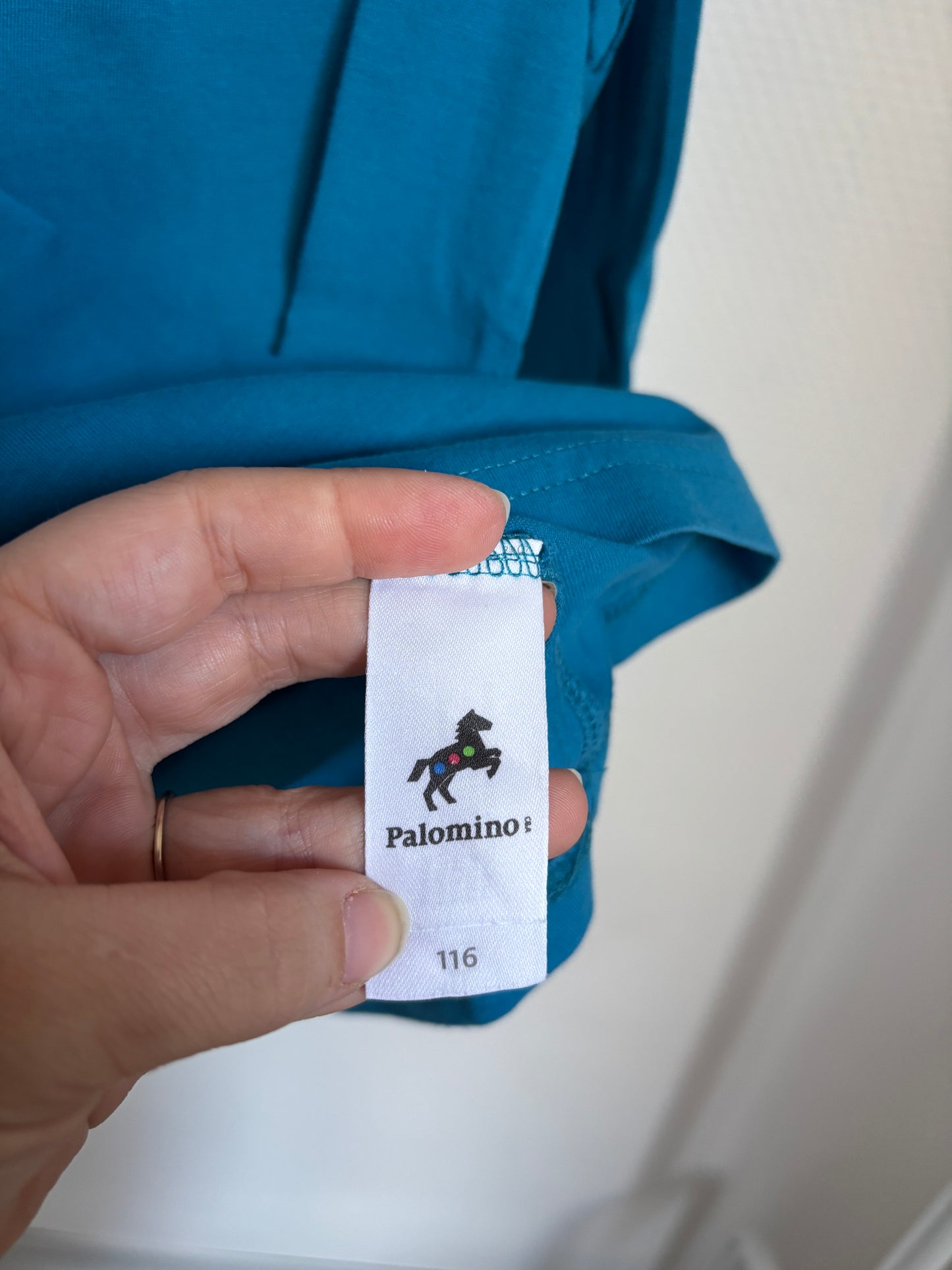 Blauwe longsleeve met rolkraag