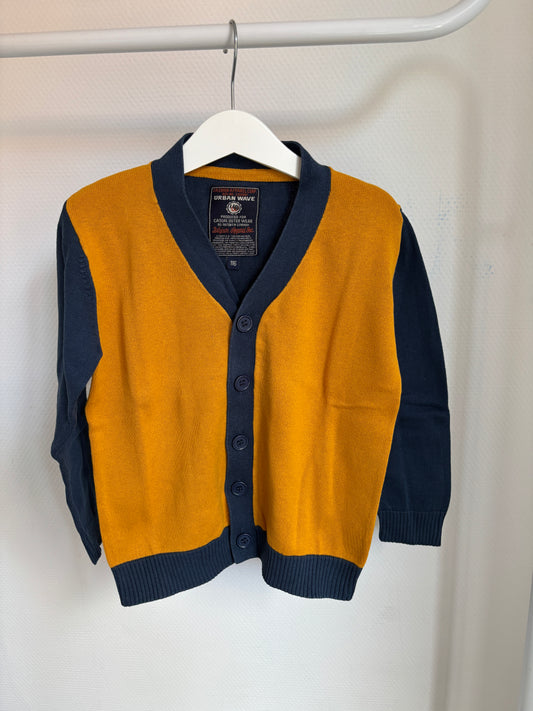 Mosterdgele cardigan
