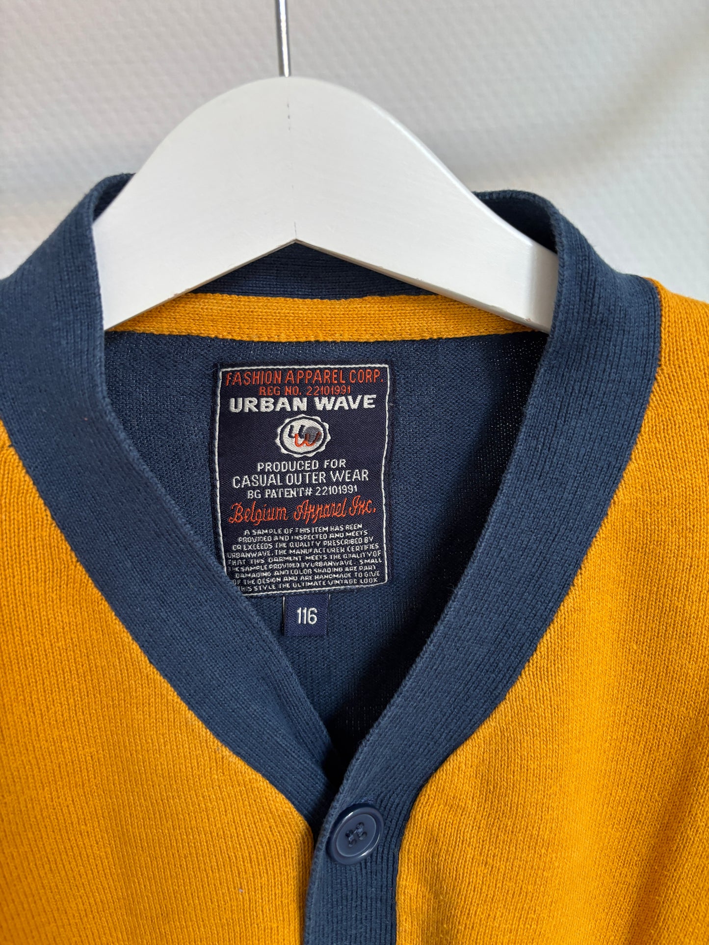 Mosterdgele cardigan