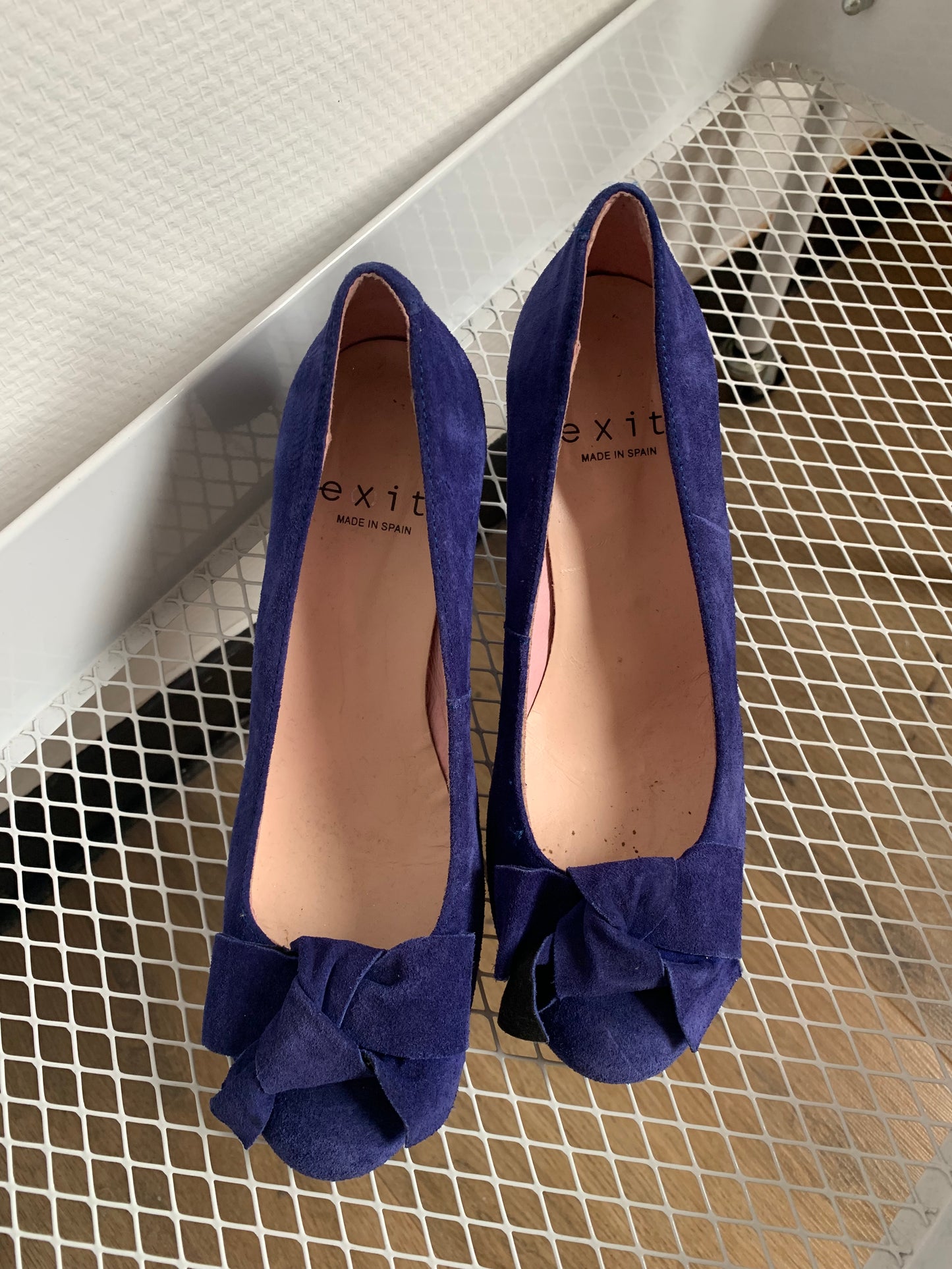 Blauwe pumps