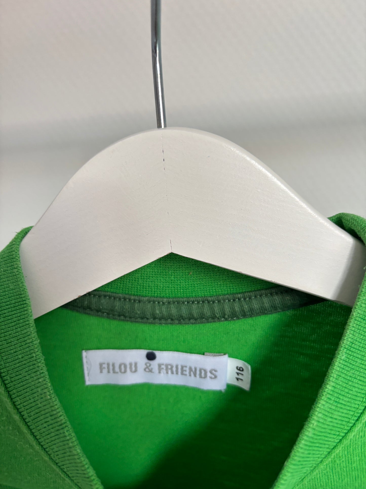 Groene longsleeve met krokodil