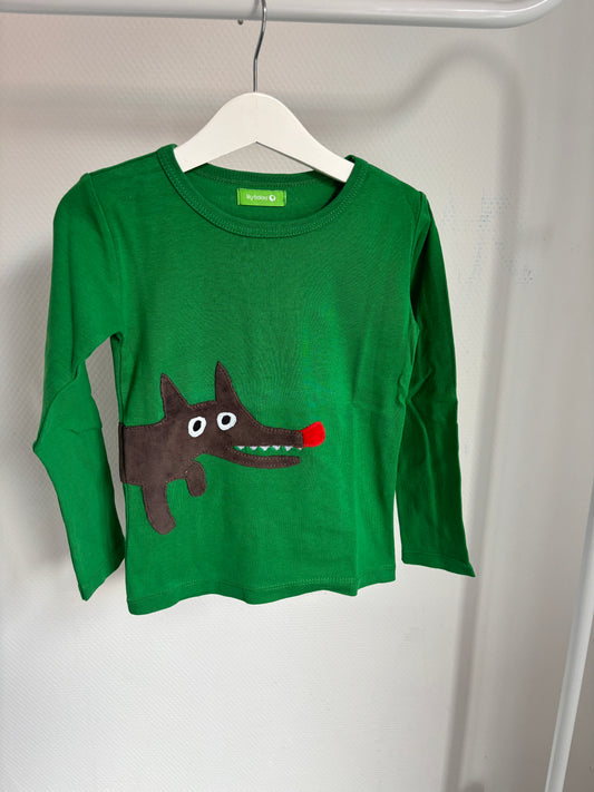 Groene longsleeve met hond
