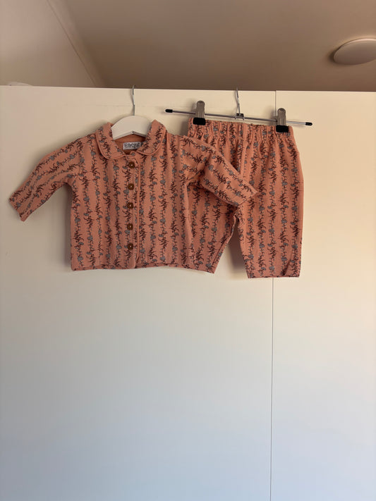 Roze tweedelige pyjama