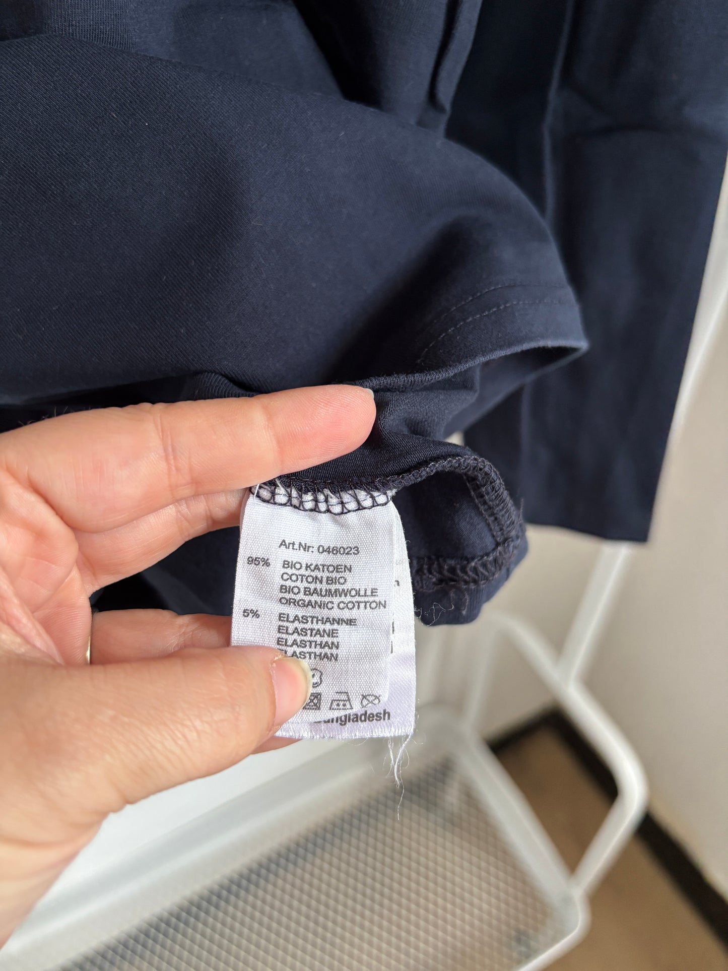 Marineblauwe longsleeve