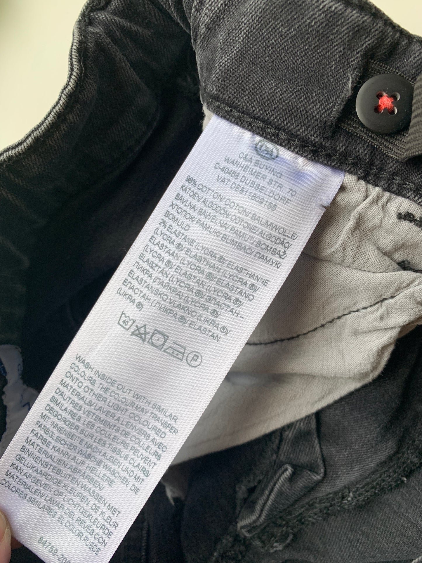 Zwarte jeansbroek