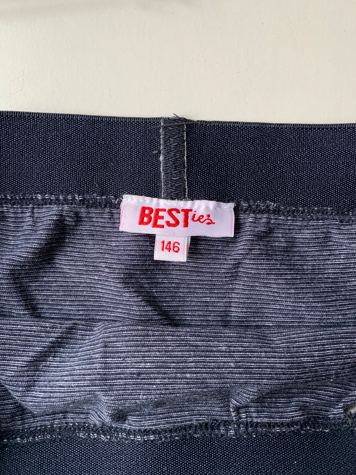 Marineblauwe gestreepte rok