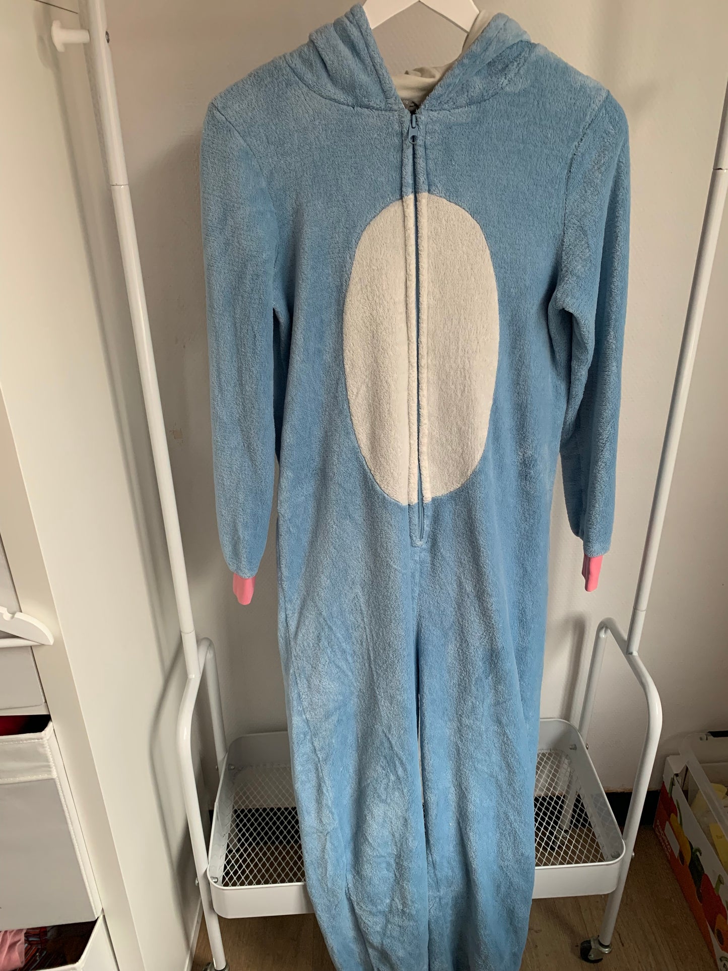 Blauwe unicorn onesie