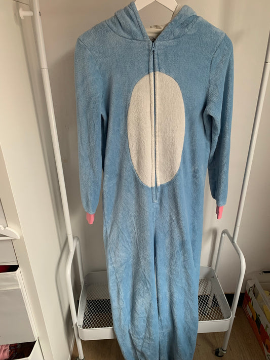Blauwe unicorn onesie