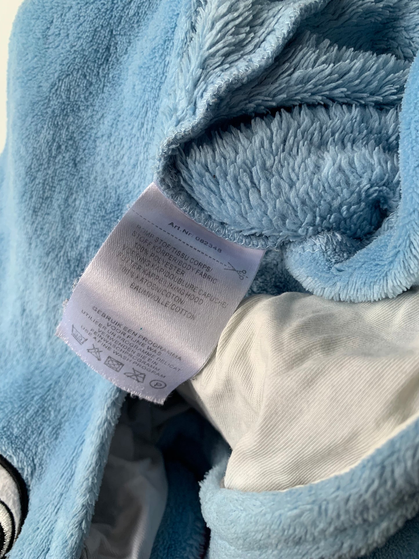 Blauwe unicorn onesie