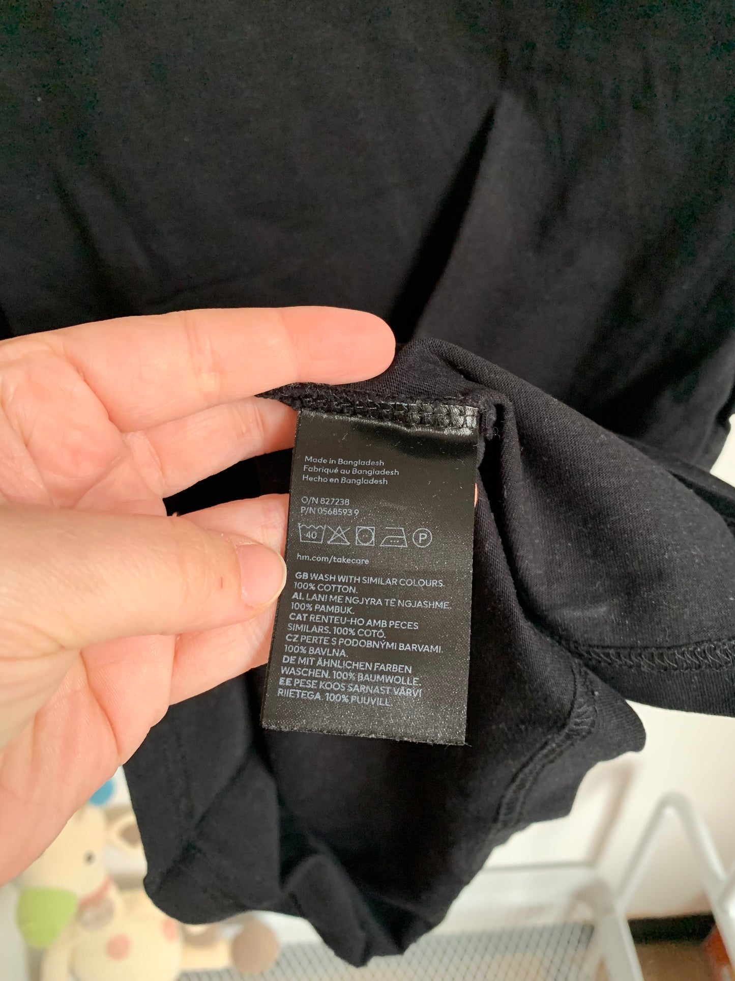Zwarte basic T-shirt