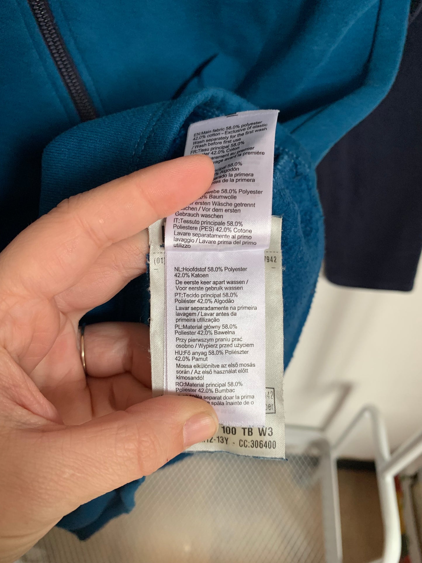Blauwe vest