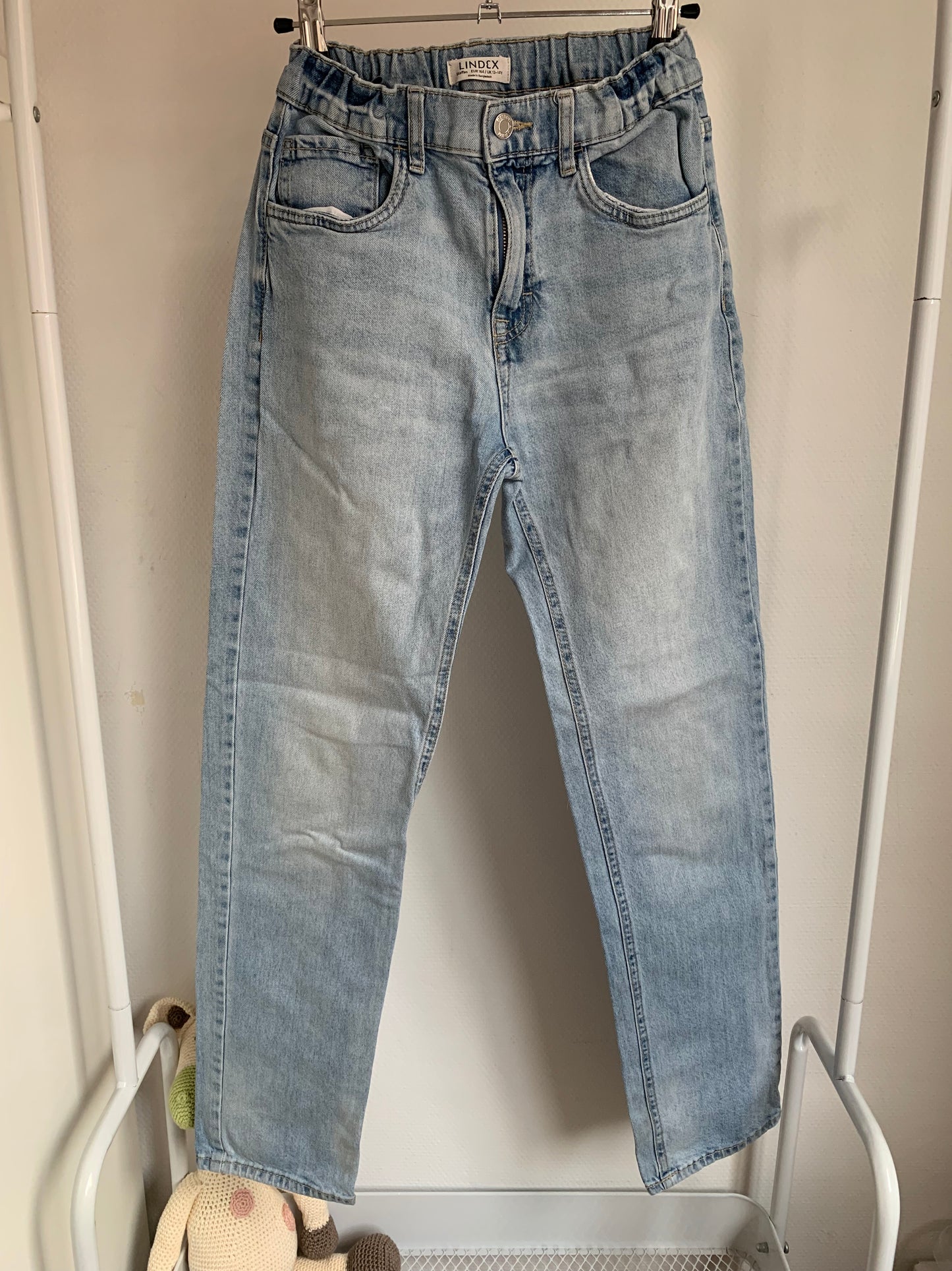 Lichtblauwe jeansbroek