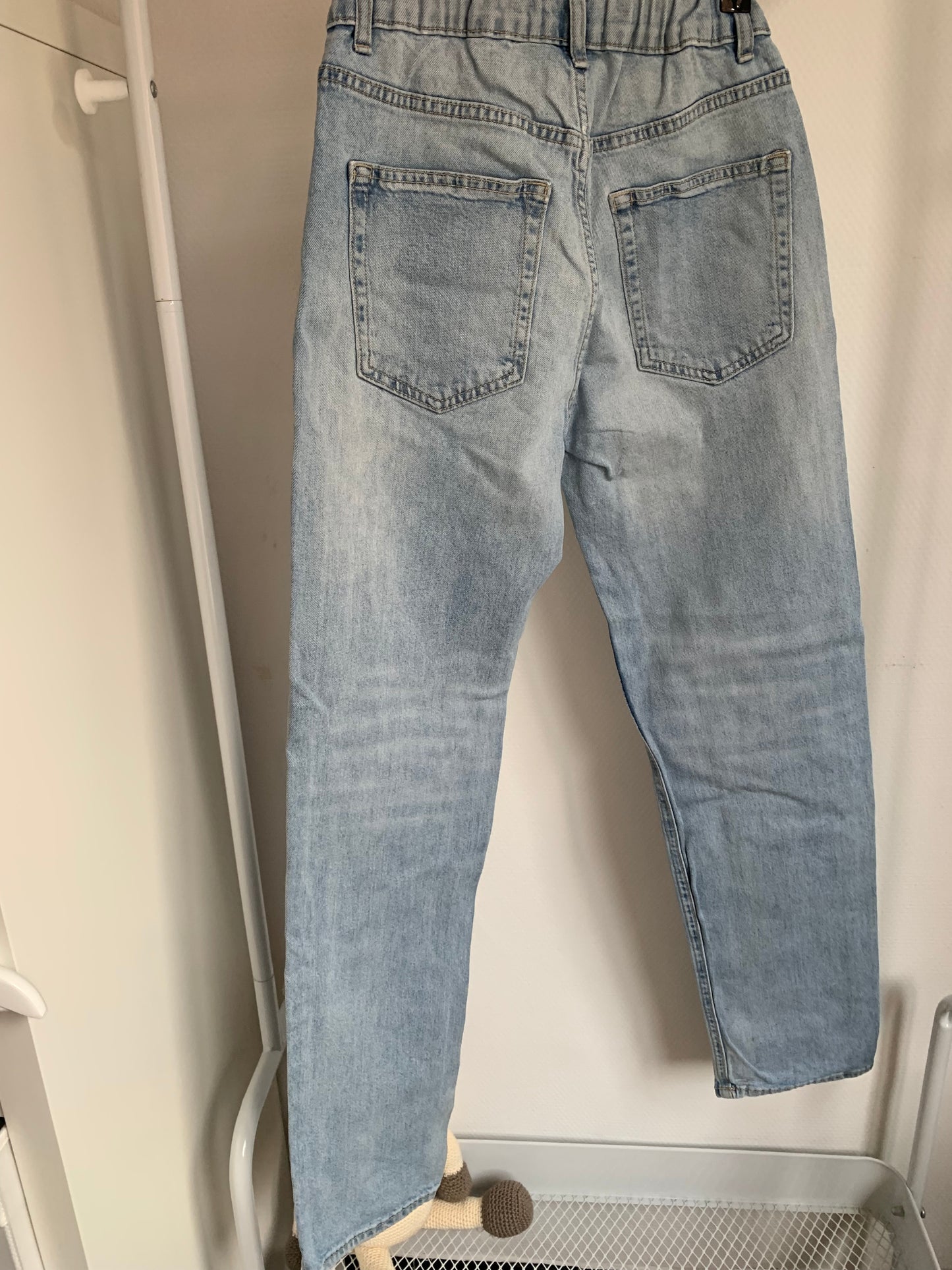 Lichtblauwe jeansbroek