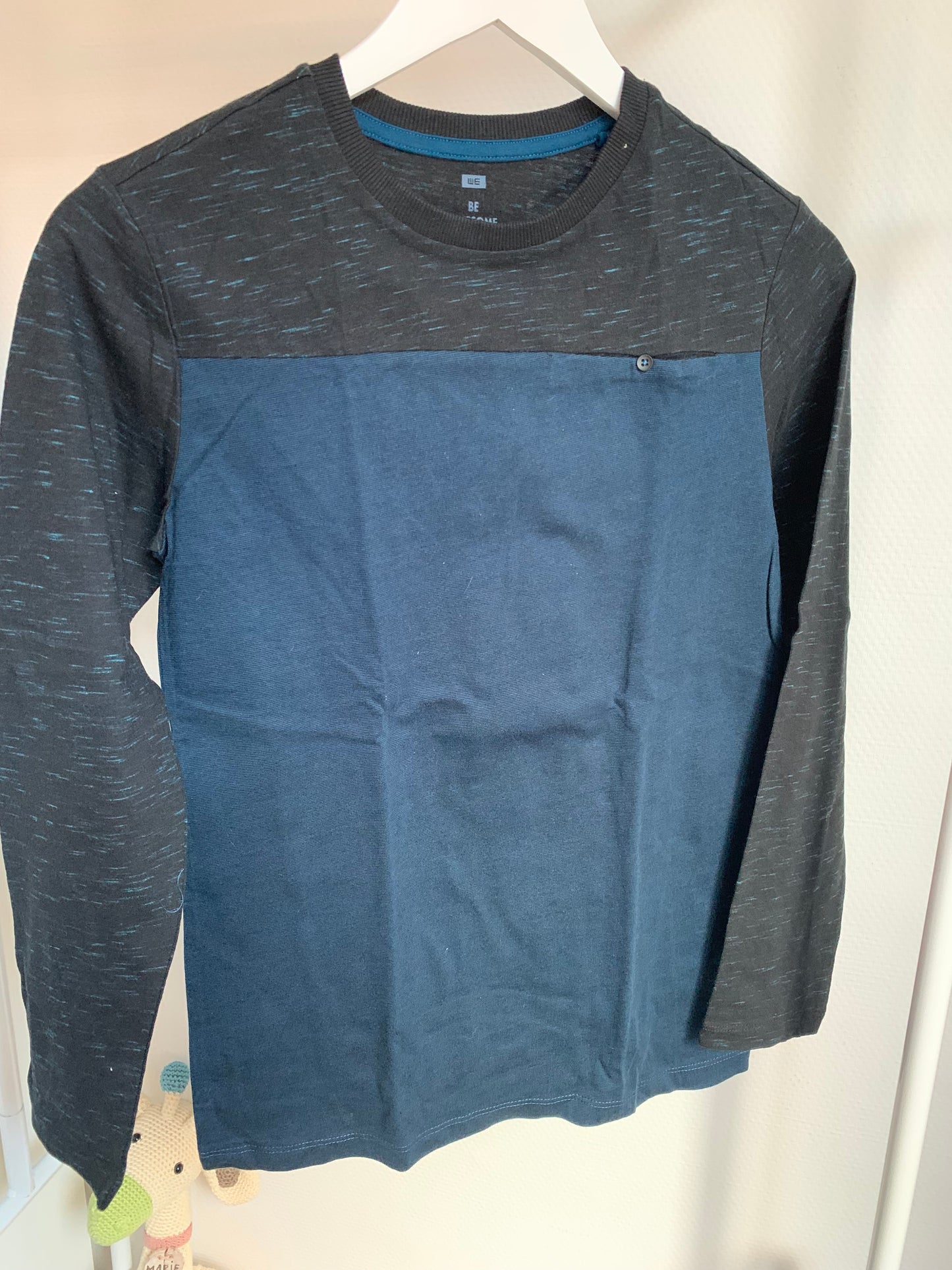 Blauwe longsleeve