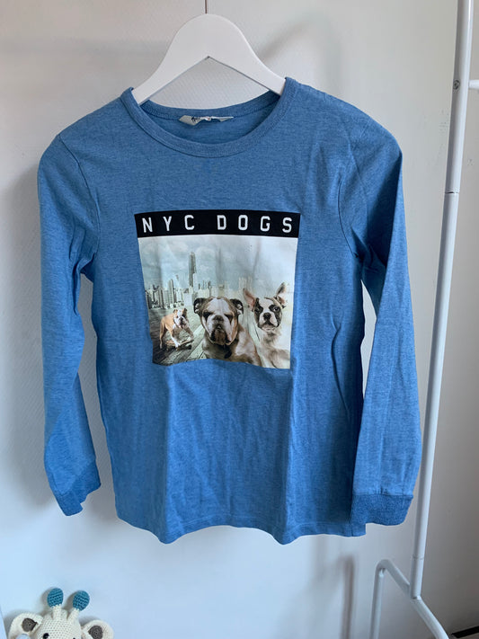 Blauwe longsleeve