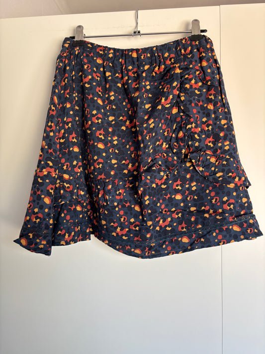 Donkerblauwe panterrok