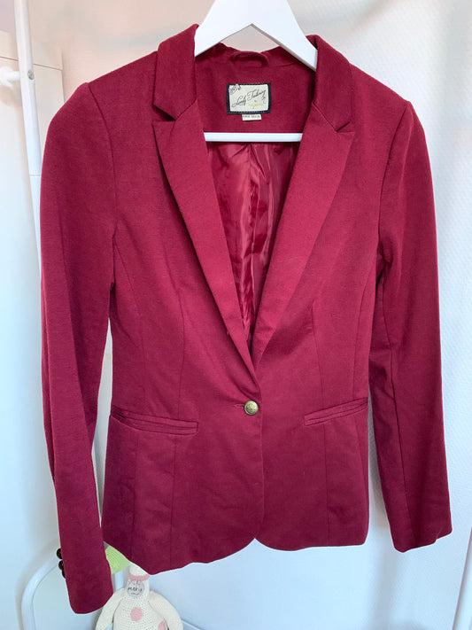 Wijnrode blazer