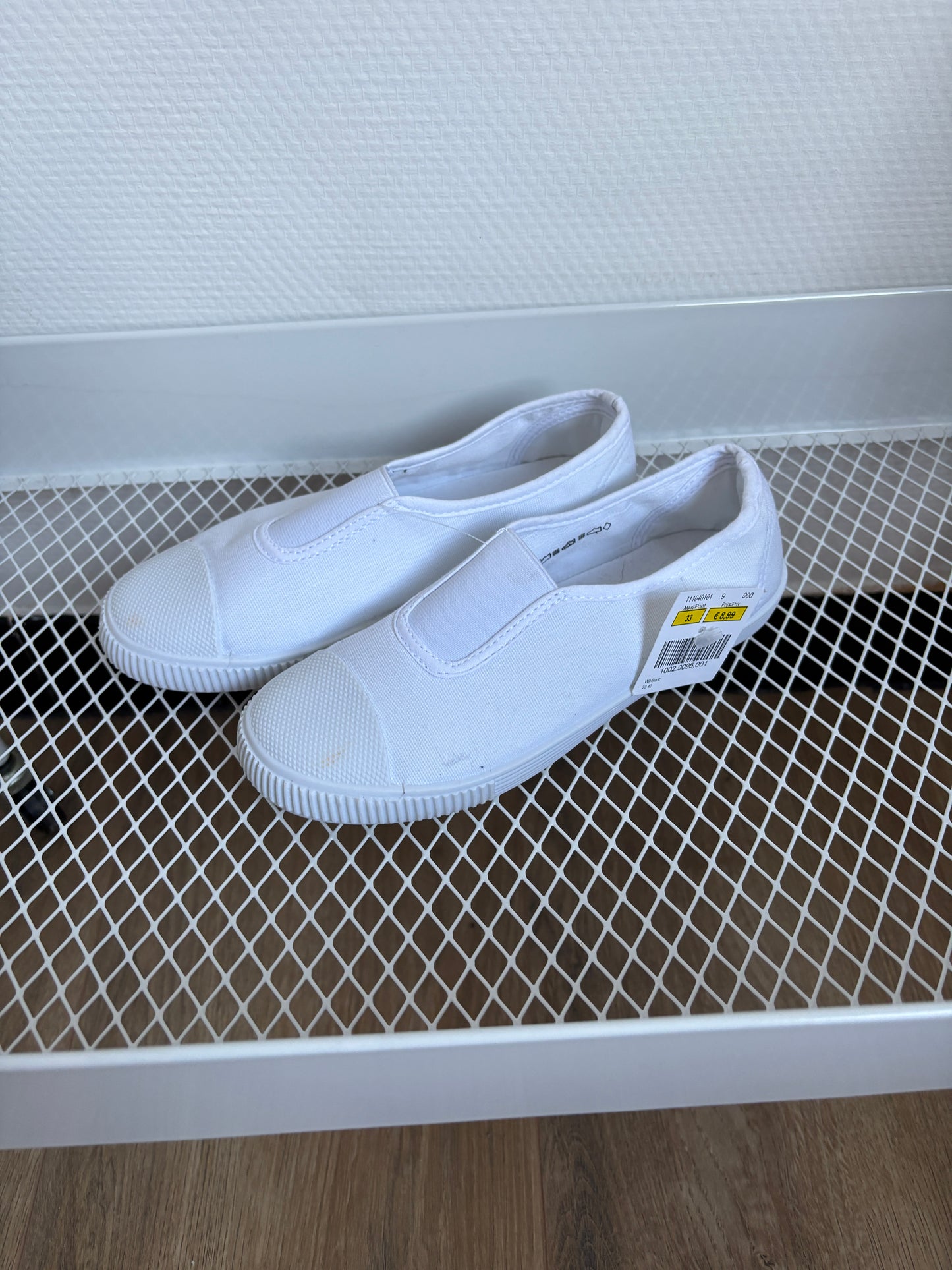 Witte turnpantoffels